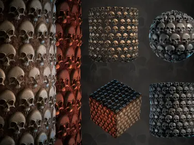 Skull Material - VOL 01 - Maps - Sbsar Texture