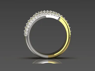 gold ring jr00081 3D print model