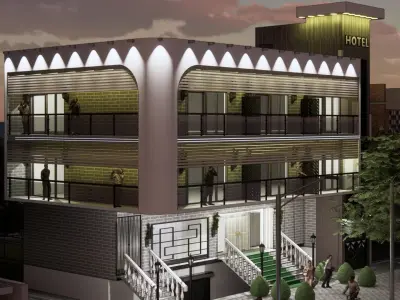 Modern Hotel 3D model