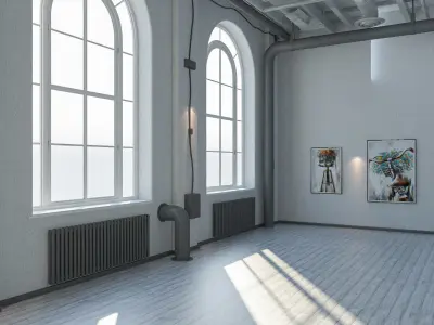 Loft interior 5 3D model