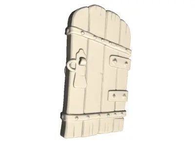 Wooden Door  3D print model