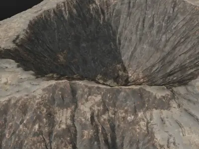 Volcano 3D Model  Low-poly 3D model