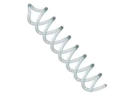 Transparent Spiral Lamp Filament 3D model