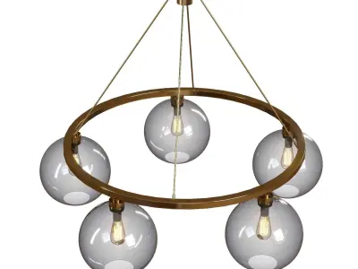 Solitaire Chandelier - Crate and Barrel  3D model