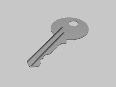 Key - Geometry Only No Textures No Materials 3D model