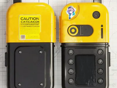 Sci-Fi Controller V19 PBR Low-poly 3D model