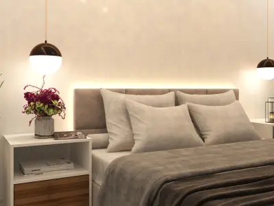  modern bedroom design 3D model