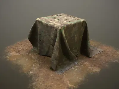 Military Crate Low-poly 3D model