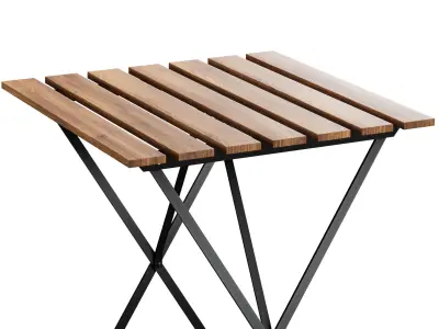 Set of chair and table IKEA TARNO 3D model