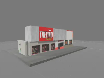 Mexican shopping stores --- Locales comerciales mexicanos 3D model