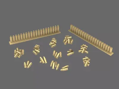 BWTF Scenic Artillery Shells Casings 3D print model