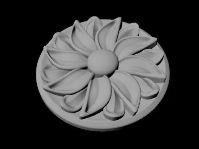 rosette flower 3D model 27