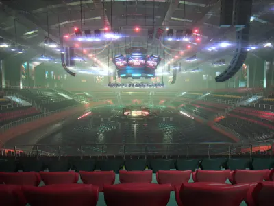 MMA Fight Arena Stadium Interior - Modular Environment  3D model