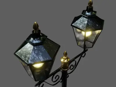 old street light 3D model