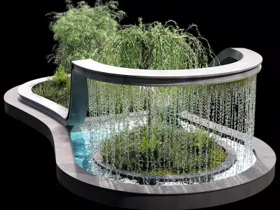 WATERFALL FOUNTAIN CASCADE  NO13 A 3D model