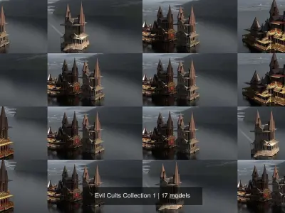 Evil Cults Collection 1 3D Model Pack