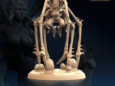 Spider Woman - Nightmare Stalker Nude Set x4  3D print model