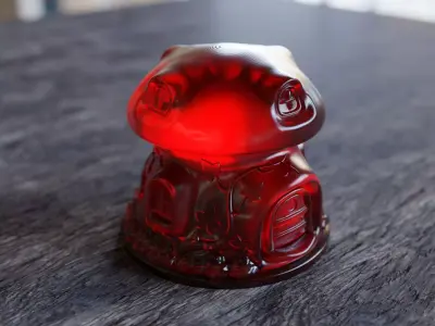 MUSHROOM HOUSE 3D print model