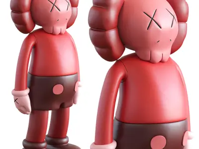 Kaws Red Blush Companion 2016 3D model