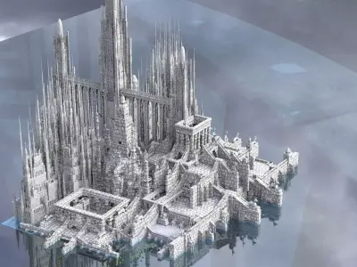 Sci fi Ancient City Atlantis  3 3D model