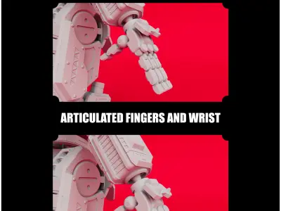 Legion inspired by Titanfall 2 Articulated 3D Printable Model 3D print model