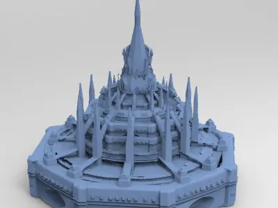 Medieval Lion Tower Grand 3  3D model
