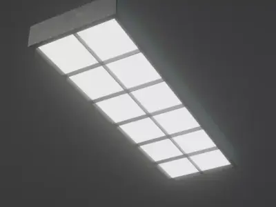 Ceiling Light Low-poly 3D model 3