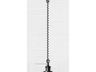 Lang chandelier black 3D model