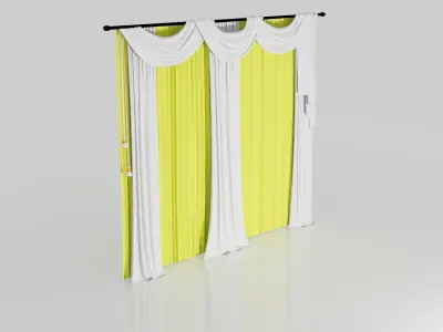 Curtain 3D model 16
