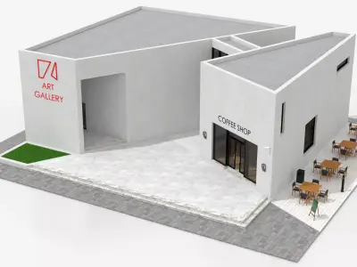 Contemporary Art Gallery 3D model