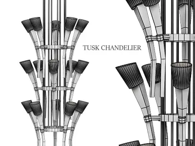 TUSK CHANDELIER 3D model