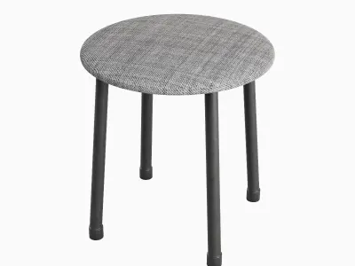 Steel Stool C 04 3D model