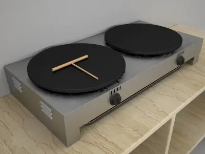 kitchen refrigerated display cabinet 3D Model Pack