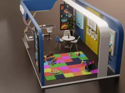 3d ExhibitionStall 3D model