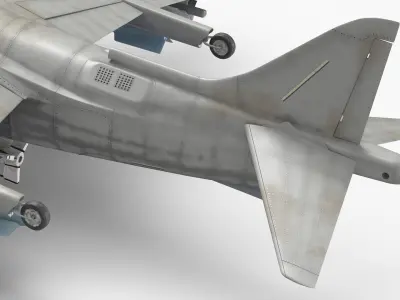  Light Attack Jet with Glide Bomb and Pods Gray 