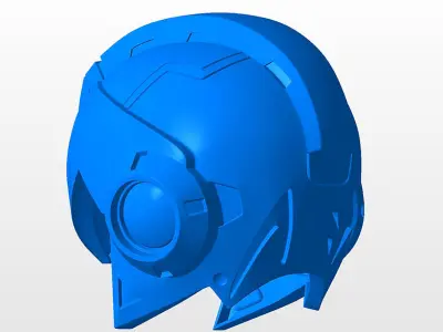 Megaman X Helmet STL 3D Print Files 3D print model