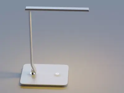 White Table LED Lamp 3D model