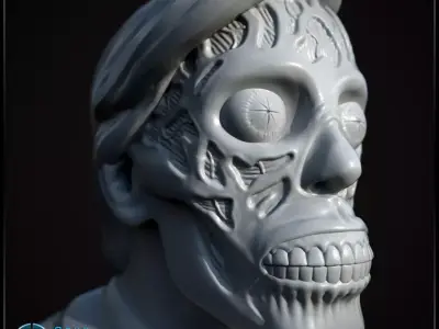 They Live Bust Pose 01 - 3D print model