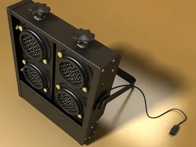 Moving Head LED Stage Light 02 3D model