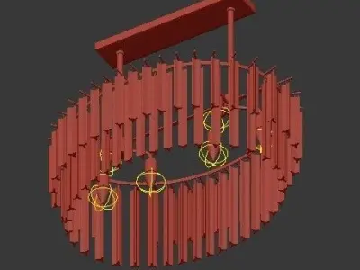 Nessa Round Chandelier 1 3D model