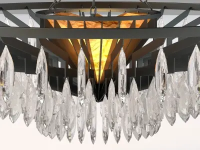 Rock Crystal Chandelier 3D model
