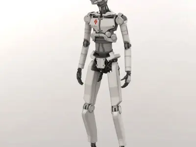 Med Bot Rigged 3D model