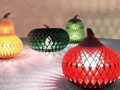 Pumpkin light Lampion 3D print model