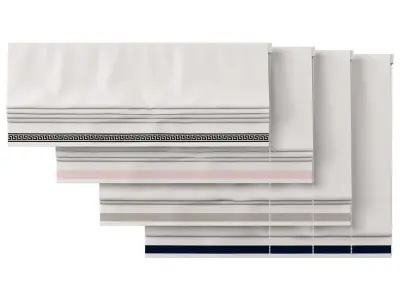 Roman Curtains 164 Greek Key Custom Inset Trim 3D model