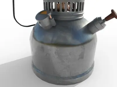 Ancient lamp Low-poly 3D model