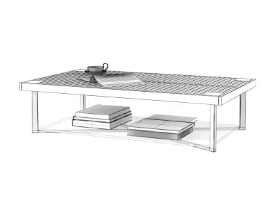 Ponton 120 Coffee Table 3D model
