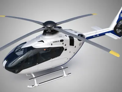  Airbus Helicopter H135 - Eurocopter EC135 with Cockpit and Interior 