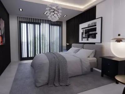 ENSUITE BEDROOM DESIGN 3D model