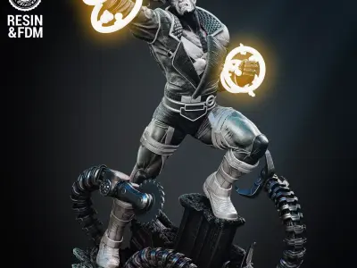 Wicked Marvel Havok Sculpture  3D print model