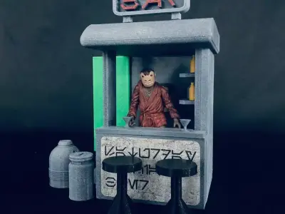 Sci Fi Street Bar 3D print model